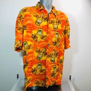 GEORGE Hawaiian Shirt Short Sleeve Size L / G